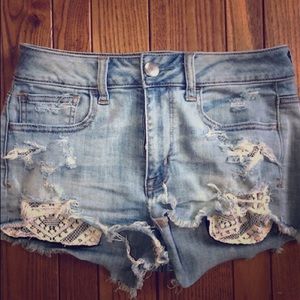 American Eagle high waisted Jean shorts